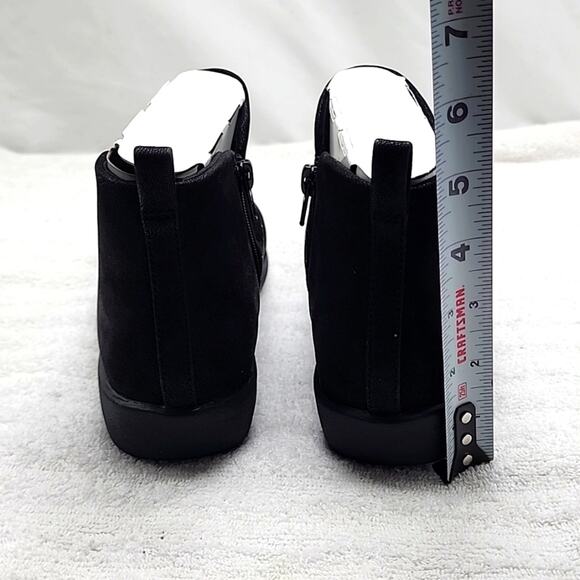 CLARKS CLOUDSTEPPERS●SILLIAN GEMMA BLACK ANKLE BOOTS■LADIES 8 ●WIDE●NWB●CUTE● - Picture 13 of 16